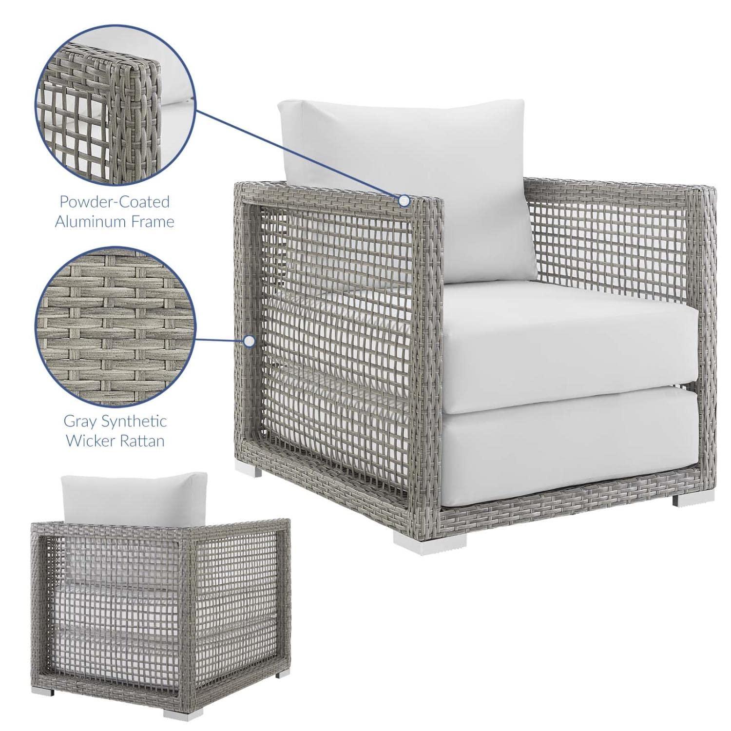 Modway Aura Rattan Outdoor Patio Armchair