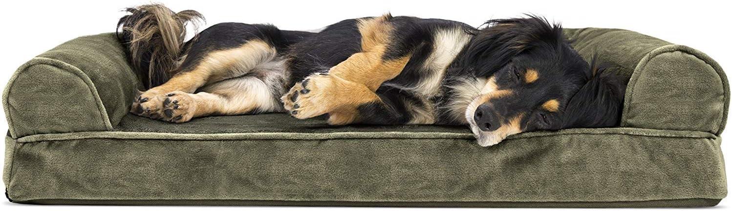 Luxe Fur & Performance Linen Sofa Bed