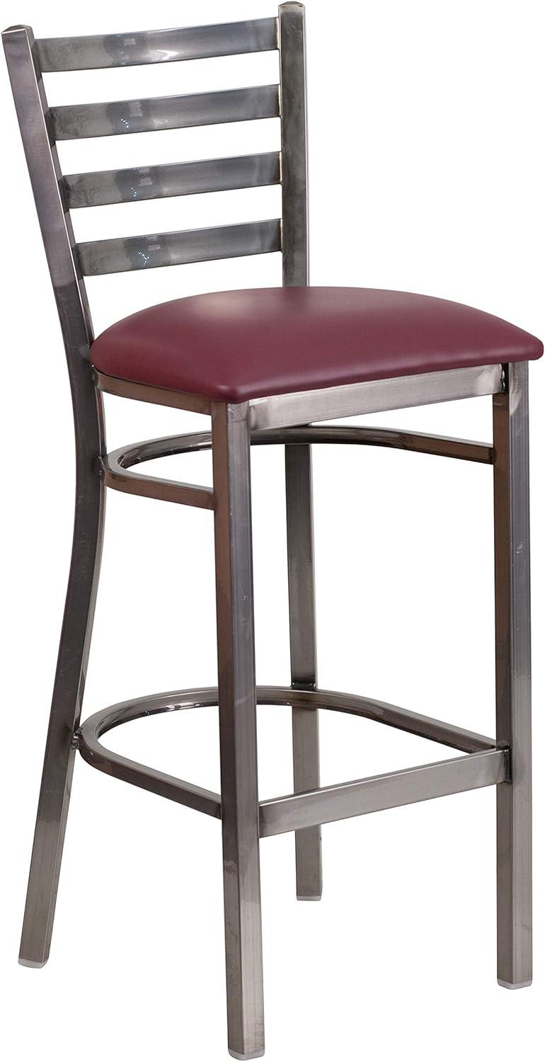 Flash Furniture Brixton Hercules Series Ladder Back Metal Restaurant Barstools