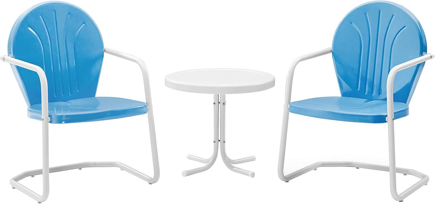 Griffith 3pc Outdoor Conversation Set - Sky Blue - Crosley