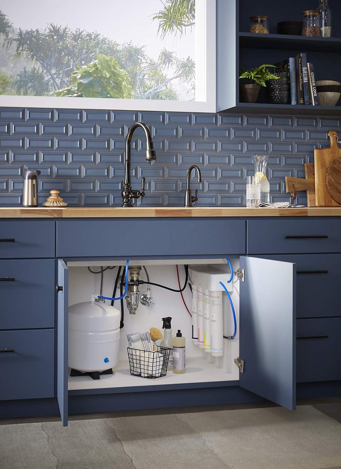 Kohler K-22155-NA Aquifer Reverse Osmosis (RO) Water Filtration System
