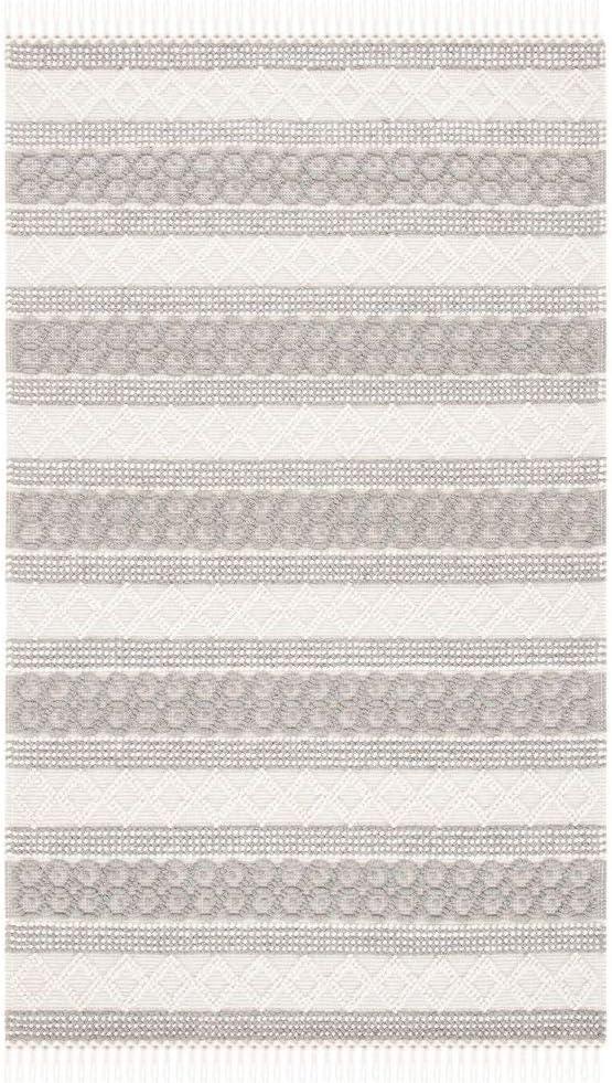 Natura NAT859 Hand Woven Indoor Accent Rug - Ivory/Grey - 3'x5' - Safavieh