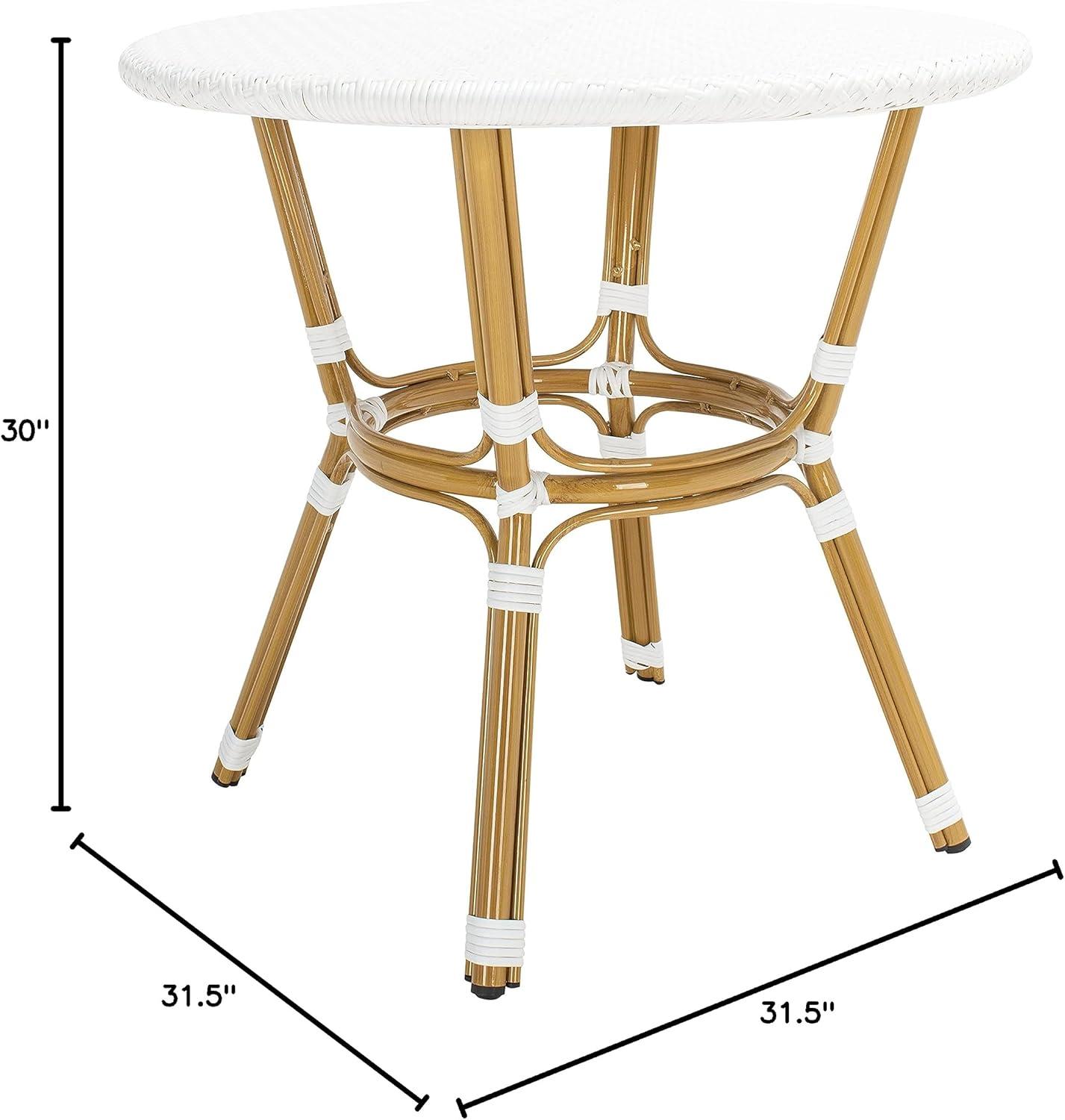 Sidford Rattan Patio Bistro Table  - Safavieh