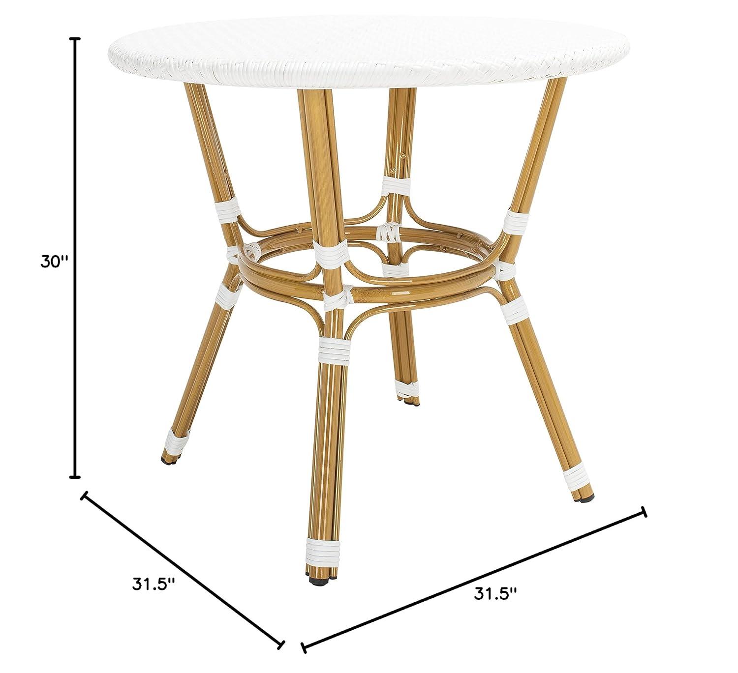 Sidford Bistro Table - Indoor/Outdoor - PAT4012 - White - Safavieh