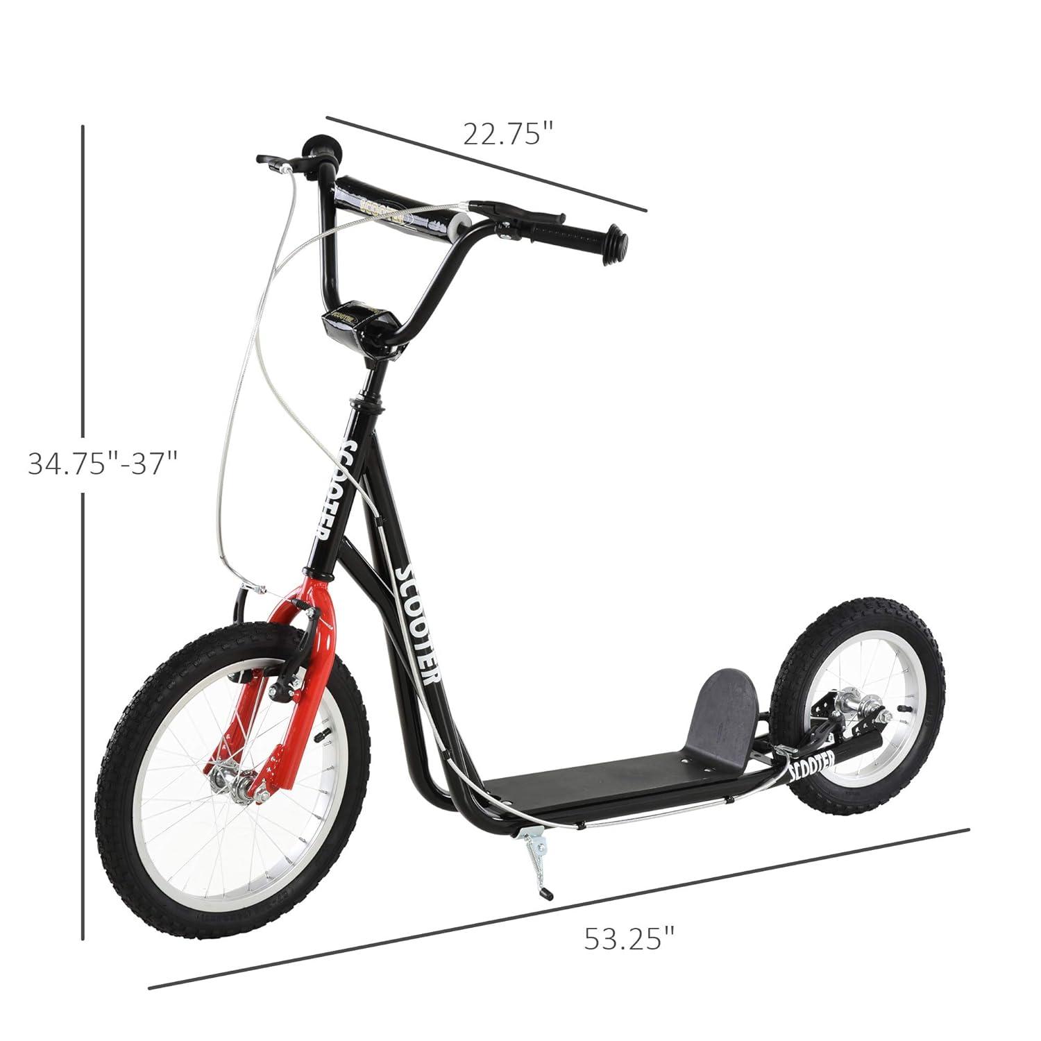 Green Adjustable Steel Frame Youth Kick Scooter