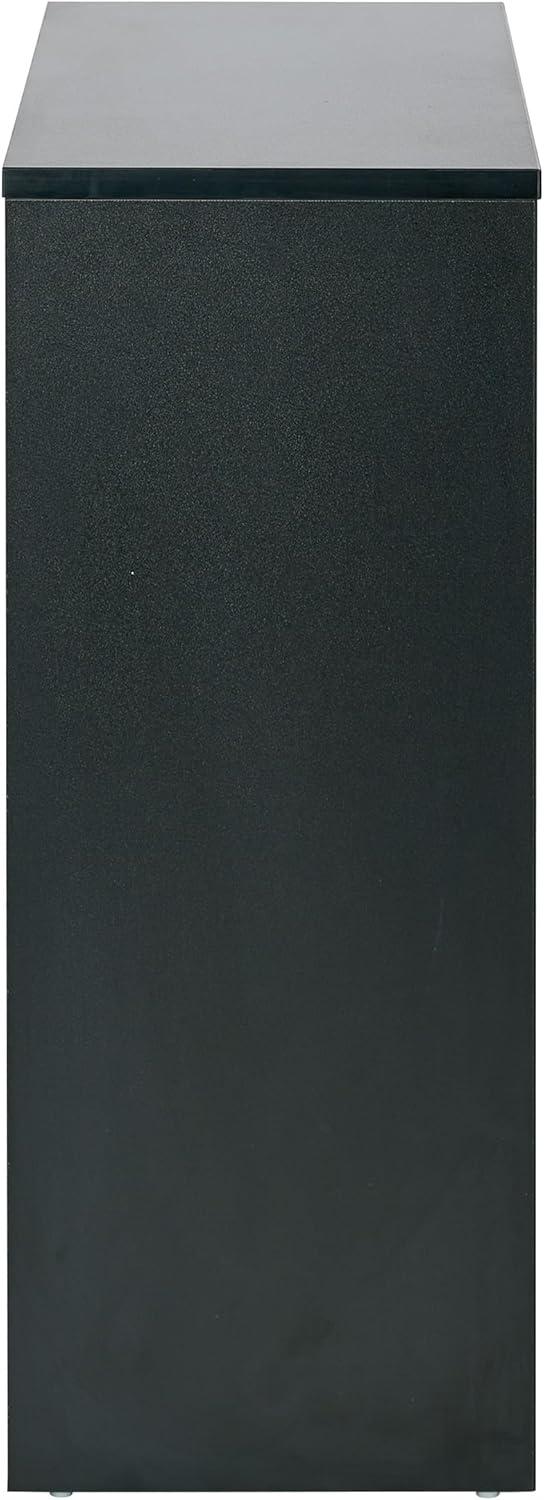 Prado 30 inch 2 Shelf Multipurpose Black Bookcase Engineered Wood