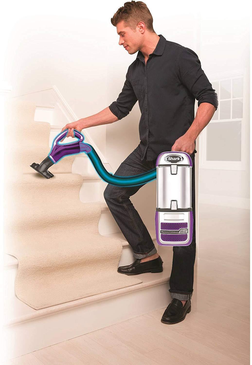Shark Navigator Powered Lift-Away Upright Vacuum - NV586: HEPA Filter, Pet Hair, Swivel Head, Multi-Surface, 25' Cord