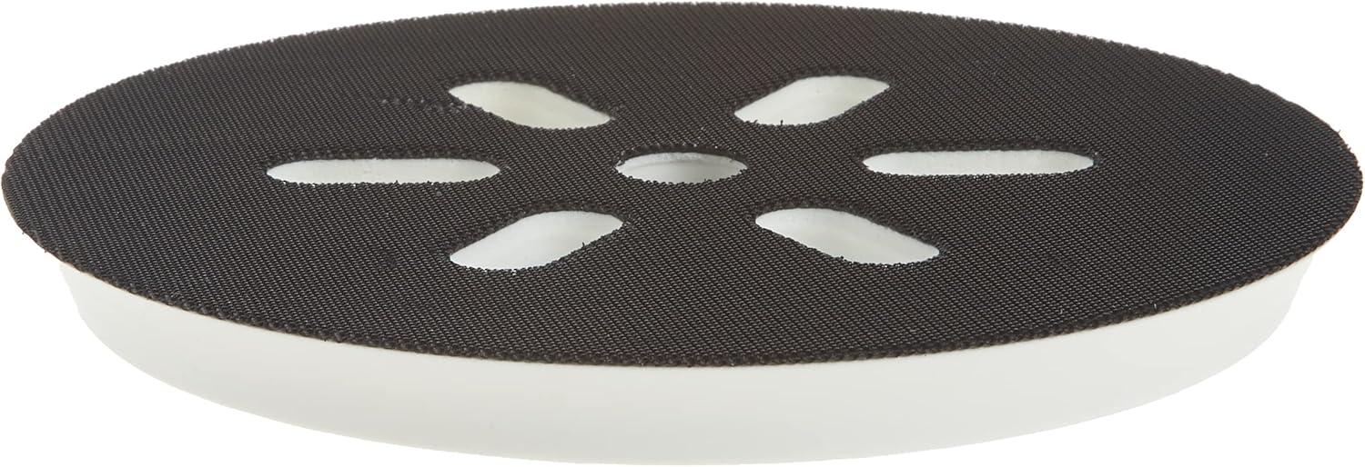 6-Inch Black Rubber Hook-and-Loop Sander Backing Pad