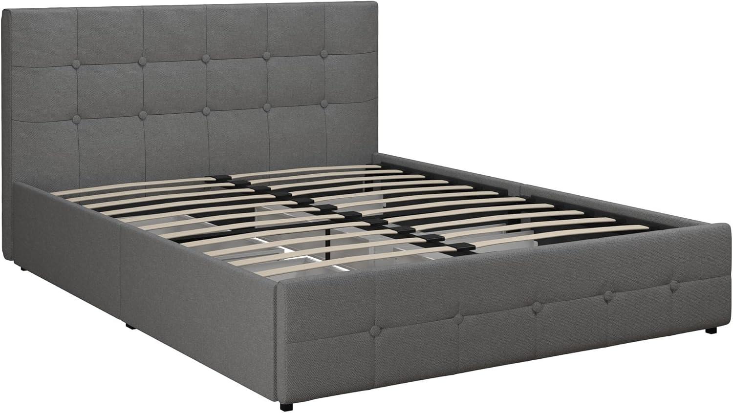 Rosalie Upholstered Bed with Storage - Room & Joy