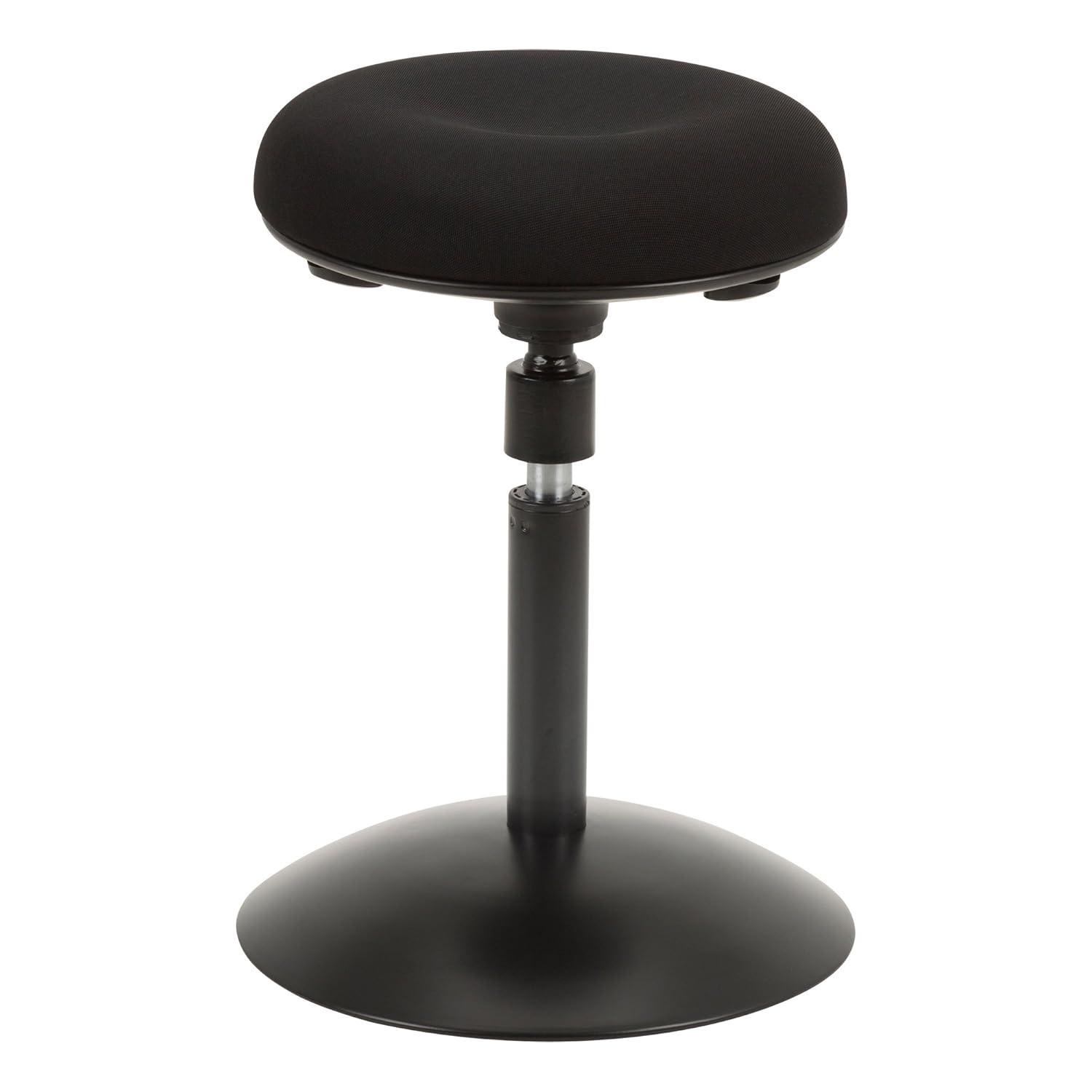 Norwood Commercial Furniture Sit-to-Stand Active Stool w/ Pivot Round Seat, Black, NOR-NIL1716F-BK-SO