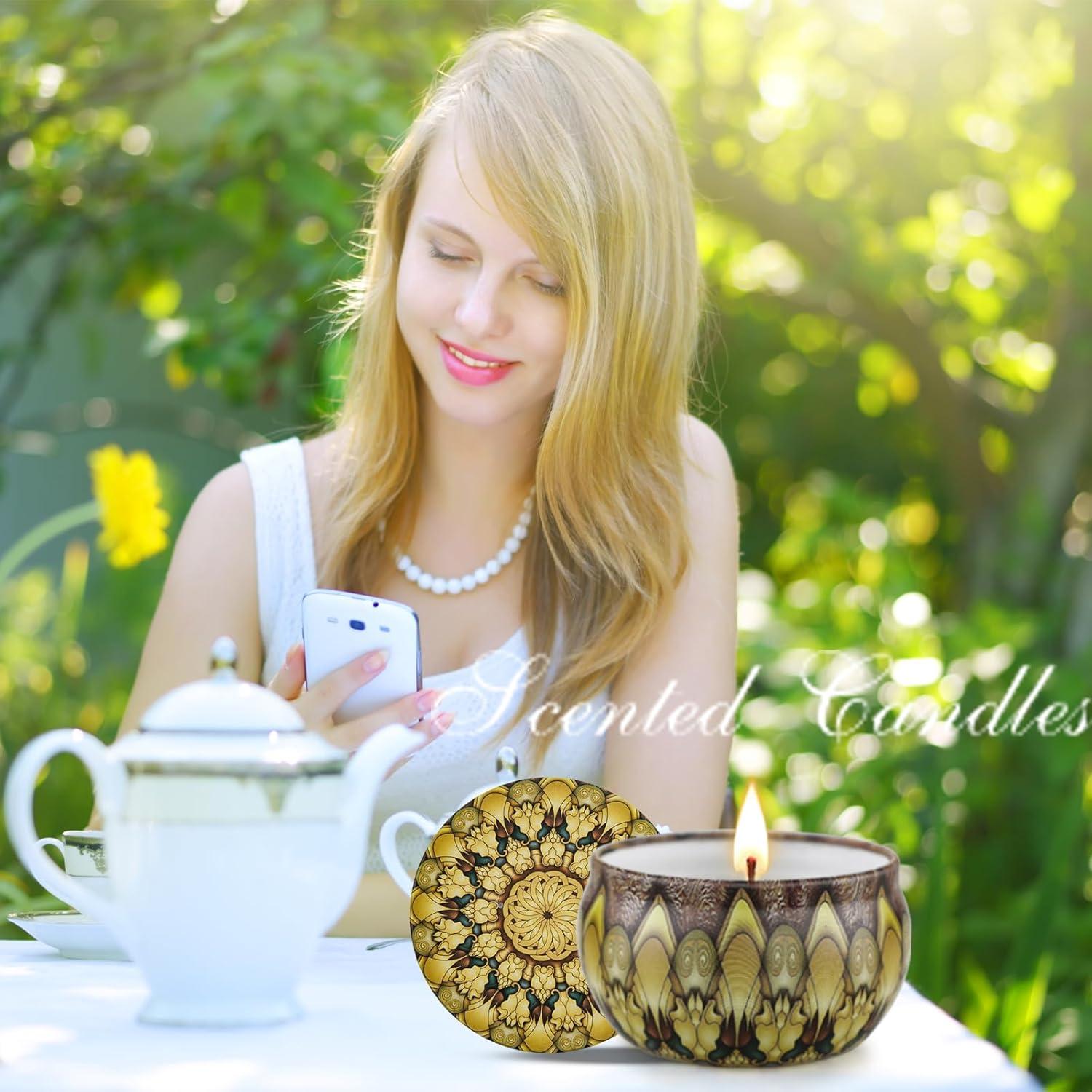 Scented Candles Gift Set, 12 Pack Aromatherapy Candles for Women, Candles for Home Scented, 300H Long Burning, Soy Wax Candle Set, Gifts for Mom Women SPA Birthday Anniversary Stocking Stuffers