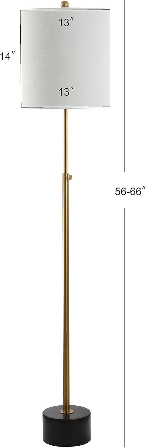 Jonathan Y Lighting Jyl6004 Crosby 1 Light 56" Tall Led Buffet Floor Lamp - Black