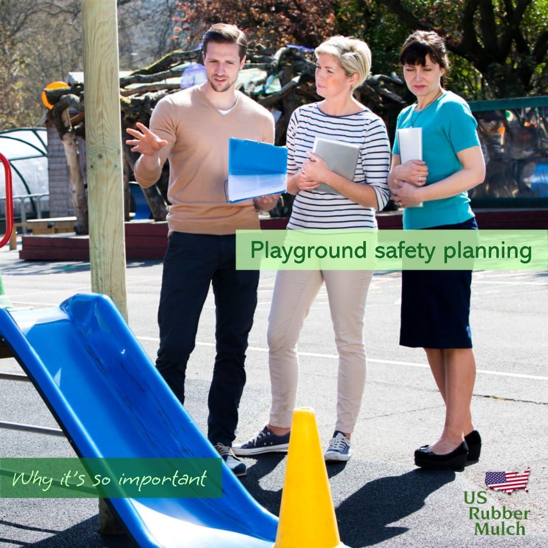 NuPlay Rubber Nugget Playground Protective Flooring Gyms, Swing Set Play Areas, 1 Pack, Black - 25Lbs
