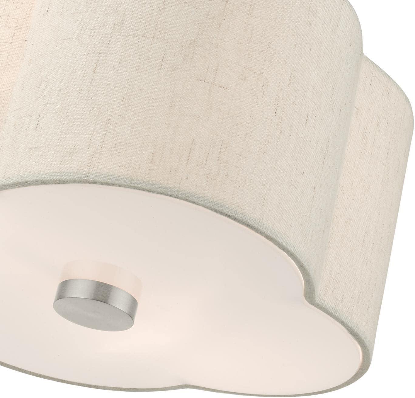 Livex Lighting Solstice 2 - Light Semi-Flush Mount in  Brushed Nickel