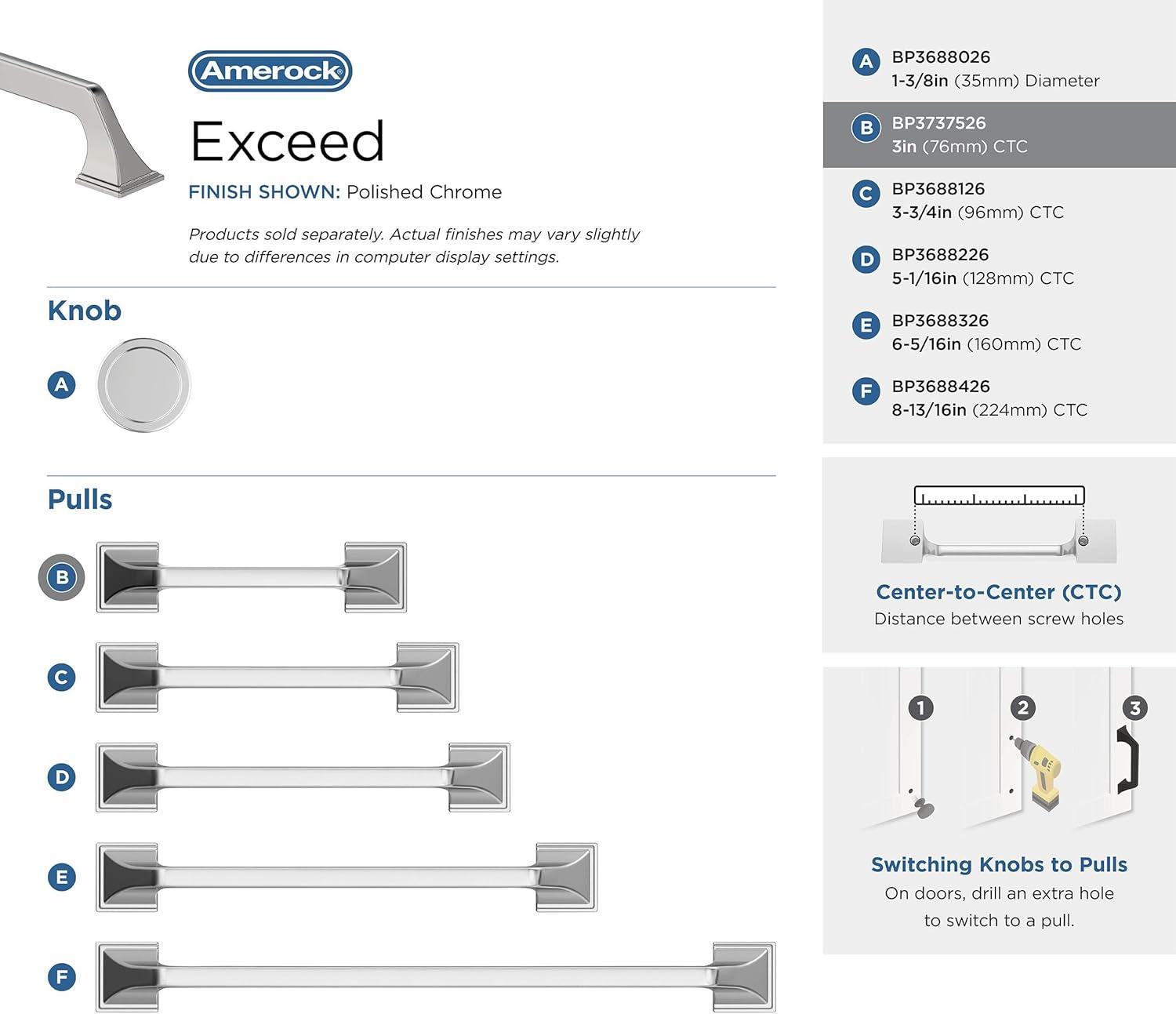 Amerock Exceed Cabinet or Drawer Pull