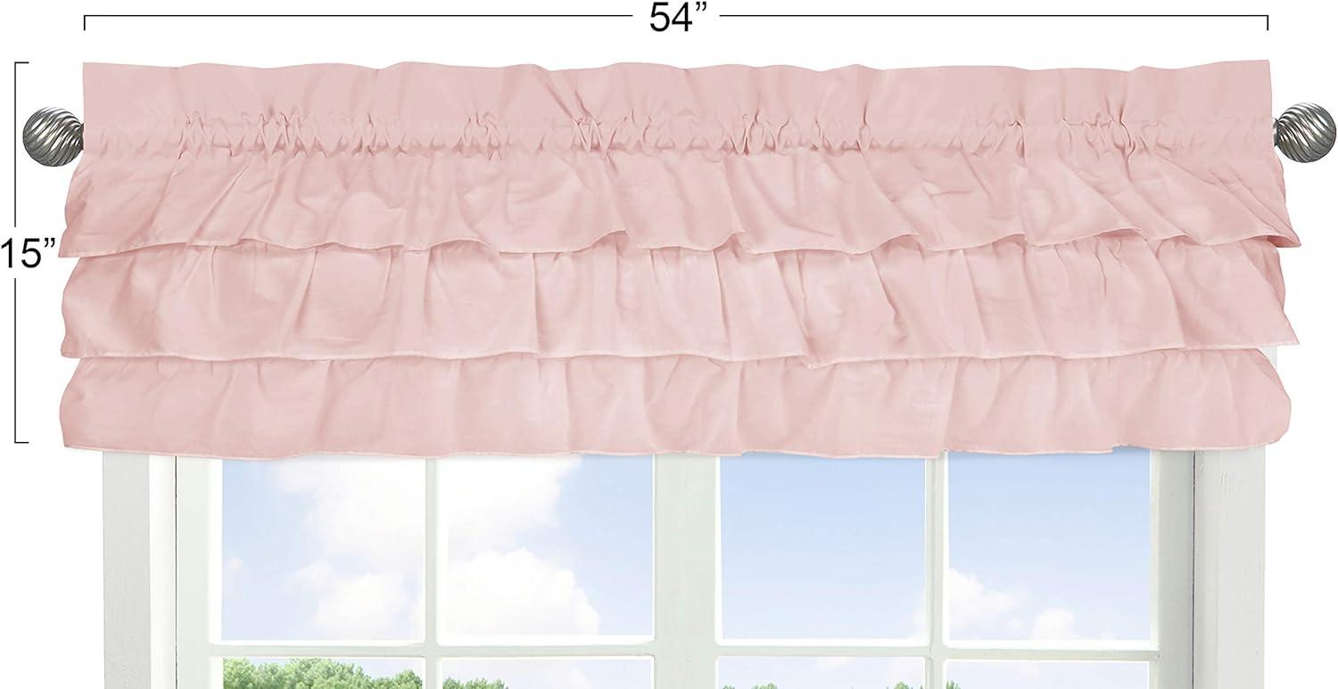 Sweet Jojo Designs Window Valance Treatment 54in. Harper Pink