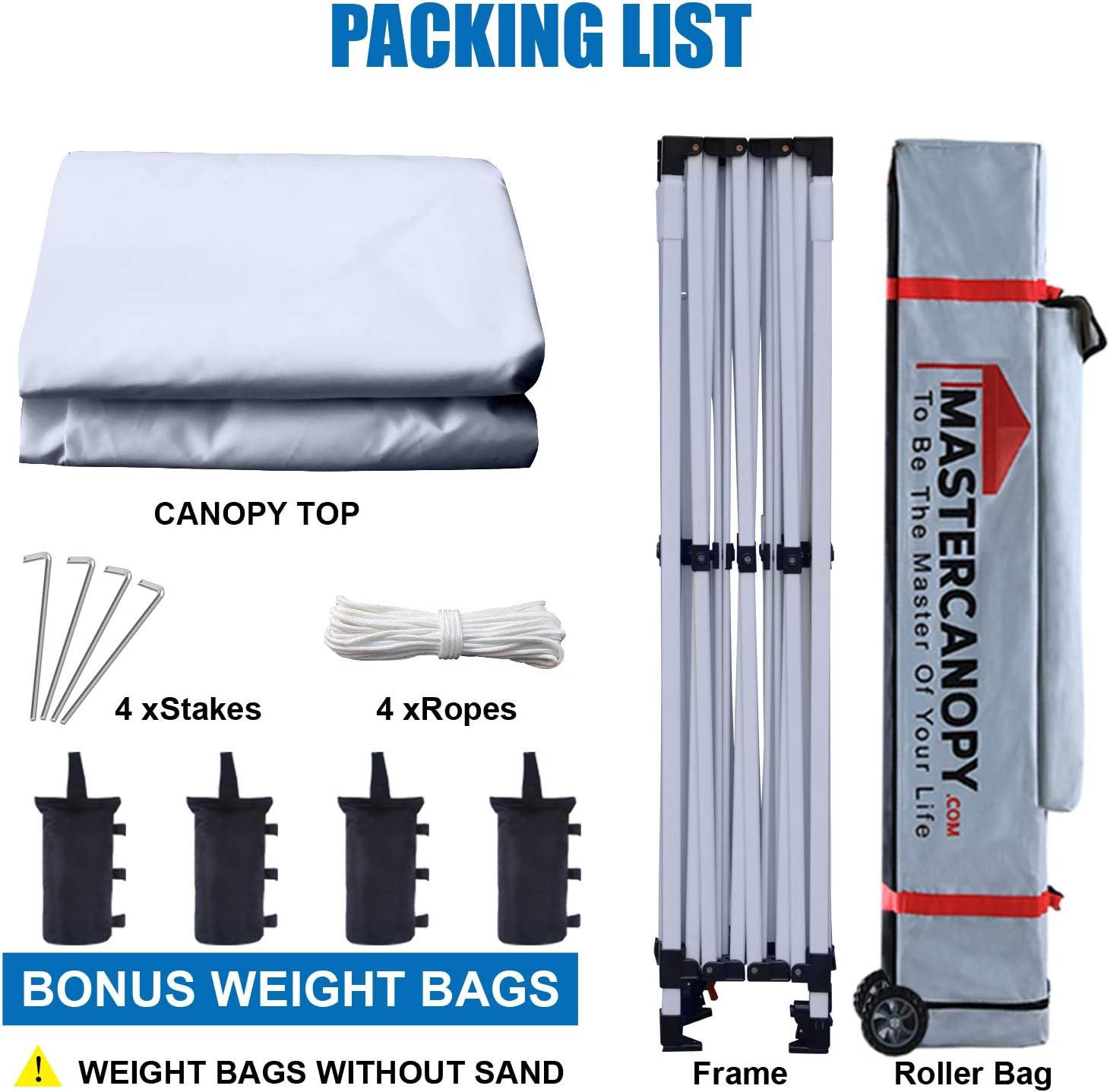 MASTERCANOPY Replacement Pop Up Canopy Top (10x15, White)