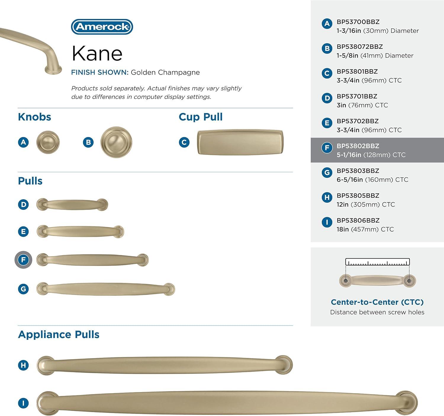 Kane 5 1/16" Center to Center Arch Pull