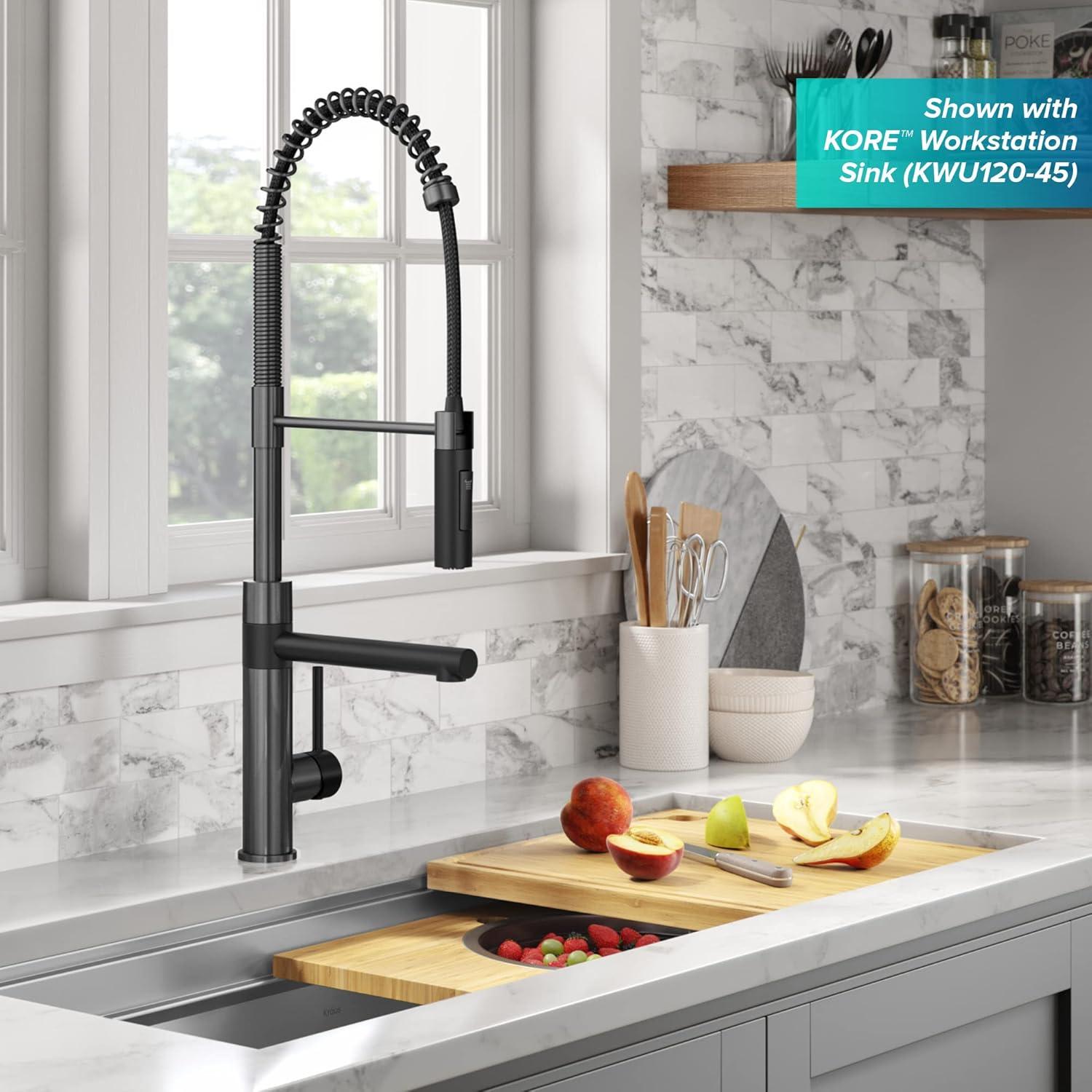 Artec Pro Commercial Style Pull-Down Single Handle Kitchen Faucet with Pot Filler