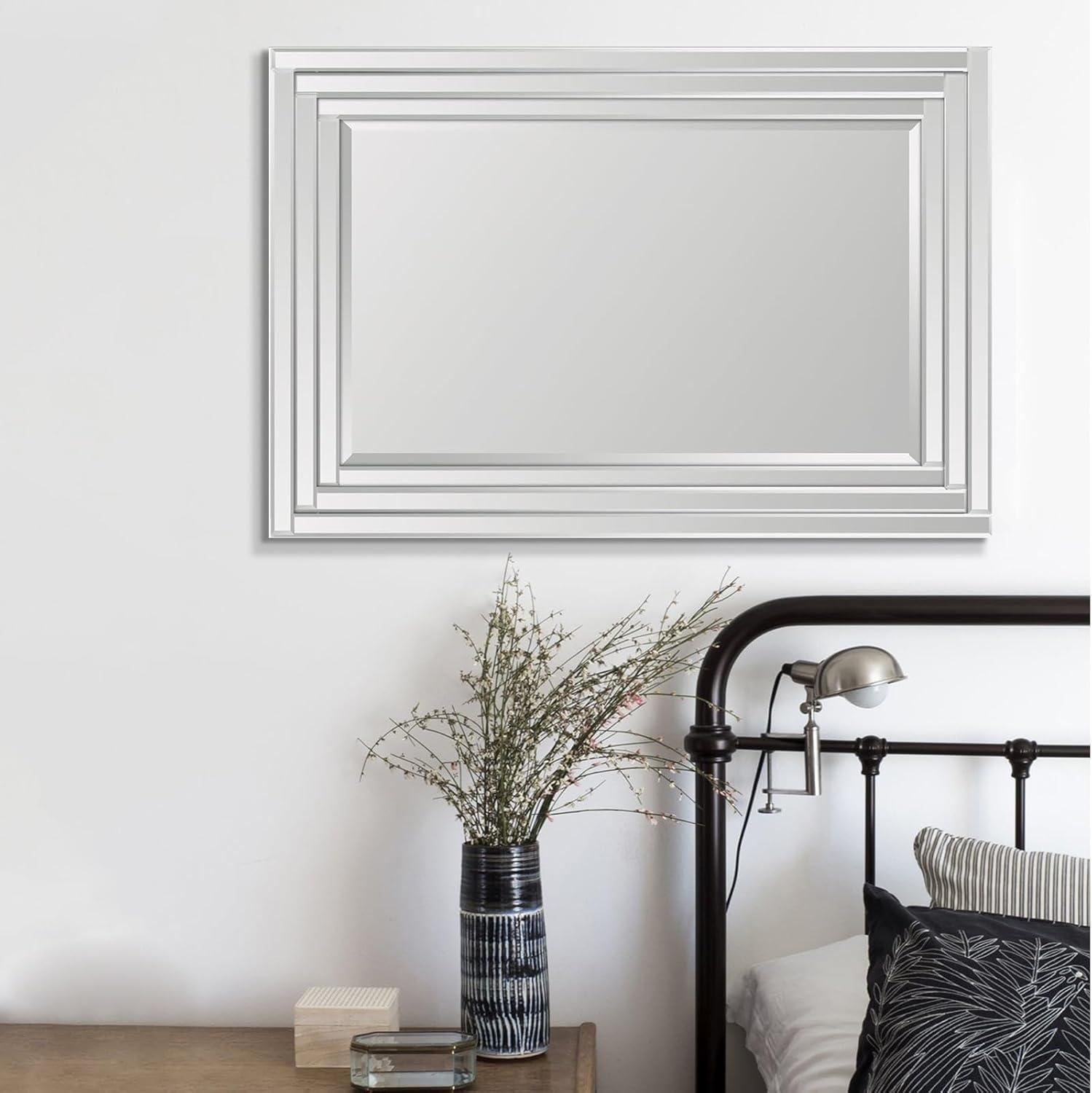 Renwil Brynn Mirror in Step Pattern Frame