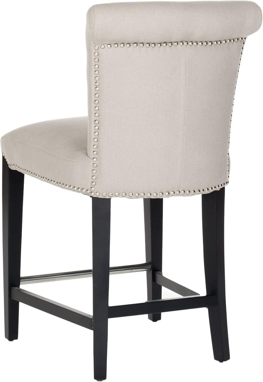 Darby Home Co Bowie Upholstered Counter Stool with Solid Wood Frame