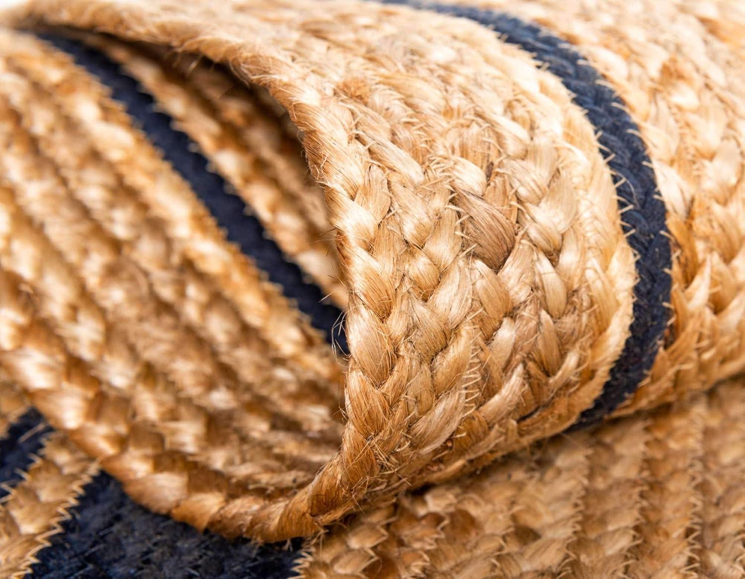 Unique Loom 8' 0 x 10' 0 Gujarat Braided Jute Rectangle Area Rug
