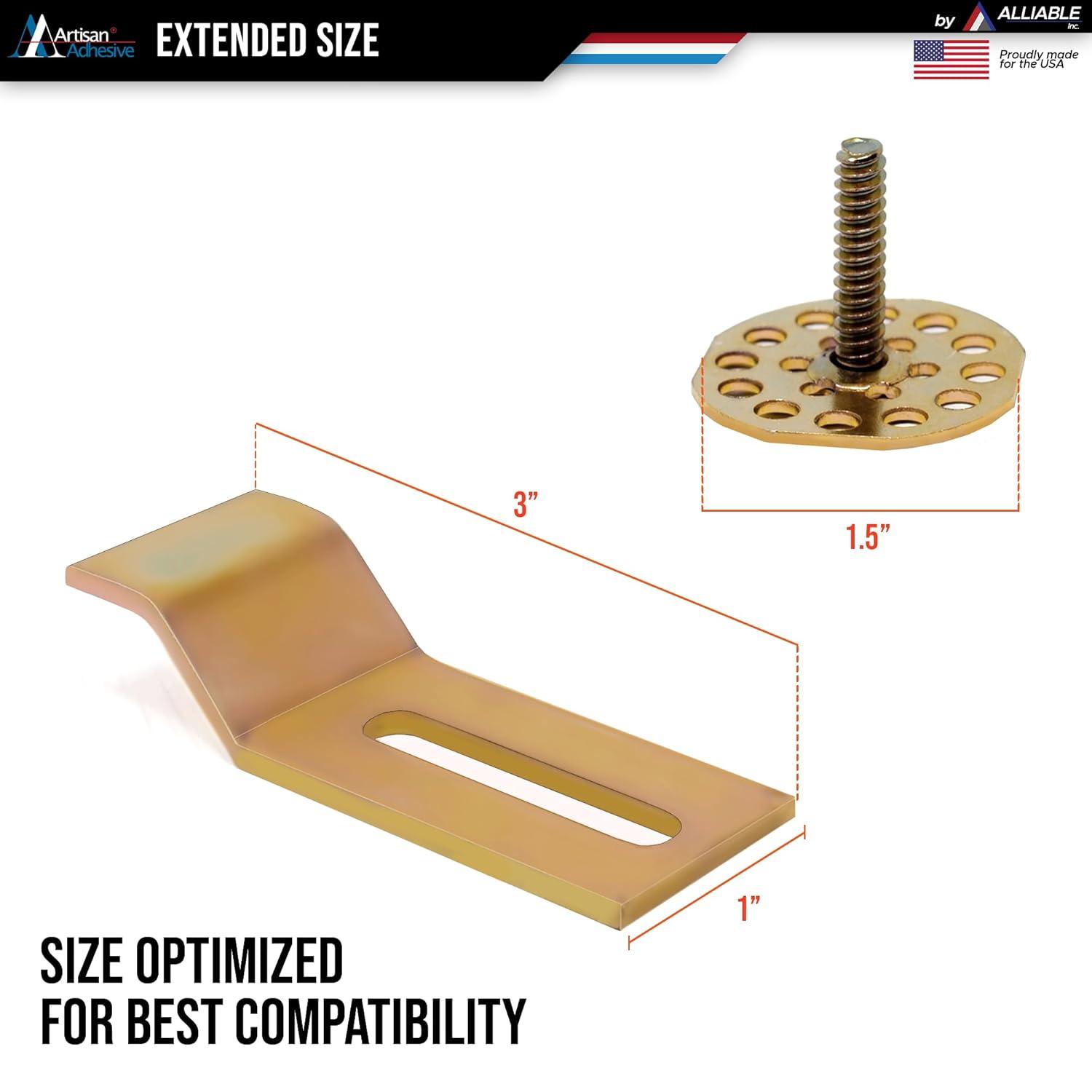 PREMIUM Sink Clips-10 Pack Kit, Undermount Sink Clips, Sink Brackets, Bathroom Sink Clips, Kitchen Sink Clips, Epoxy Sink Clips, Sink Clip, Heavy Duty Sink Clips