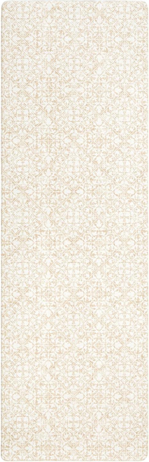 Town & Country Living TOWN & COUNTRY BASICS Comfort Plus Non-Slip Backing Vintage Medallion Tile Anti Fatigue Comfort Mat