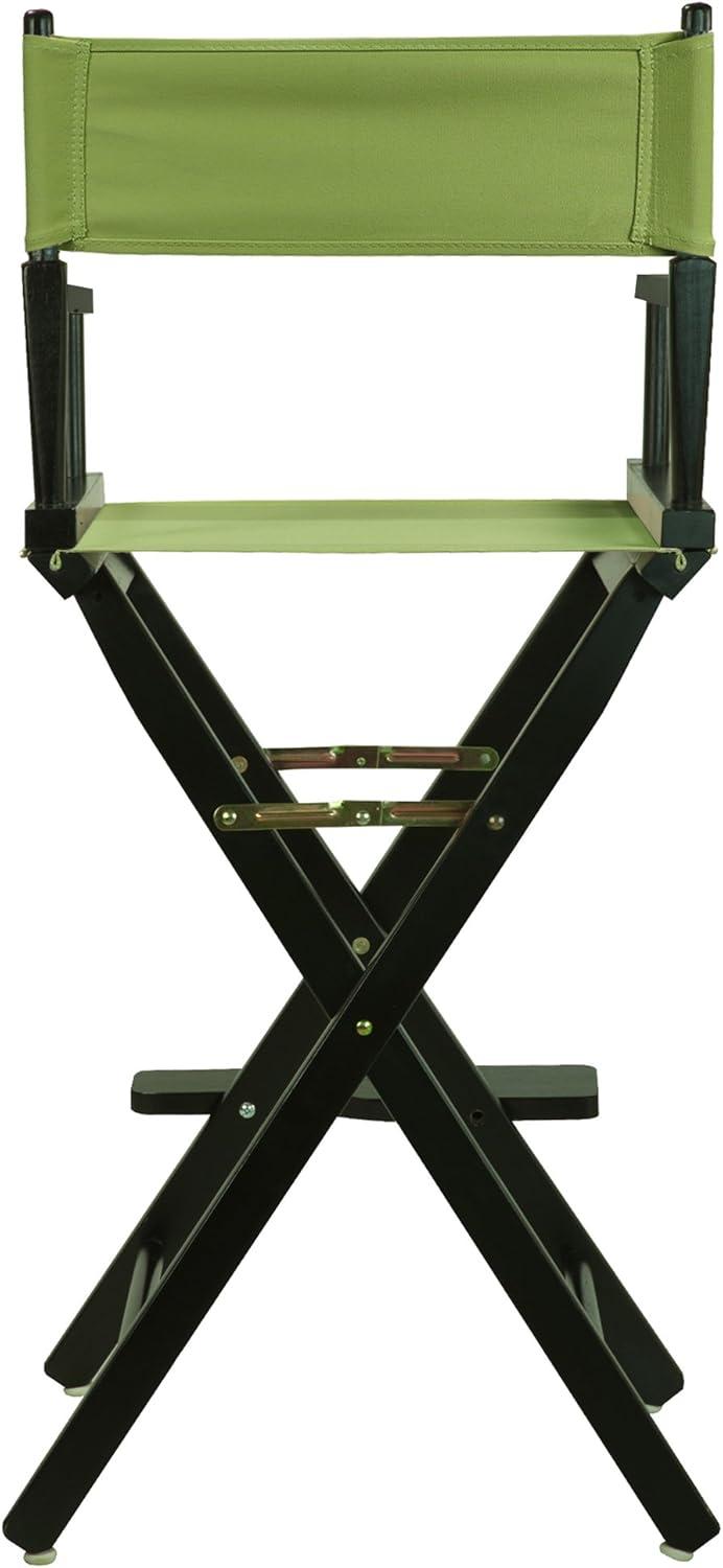 "30" Director's Chair Black Frame-Lime Green Canvas"