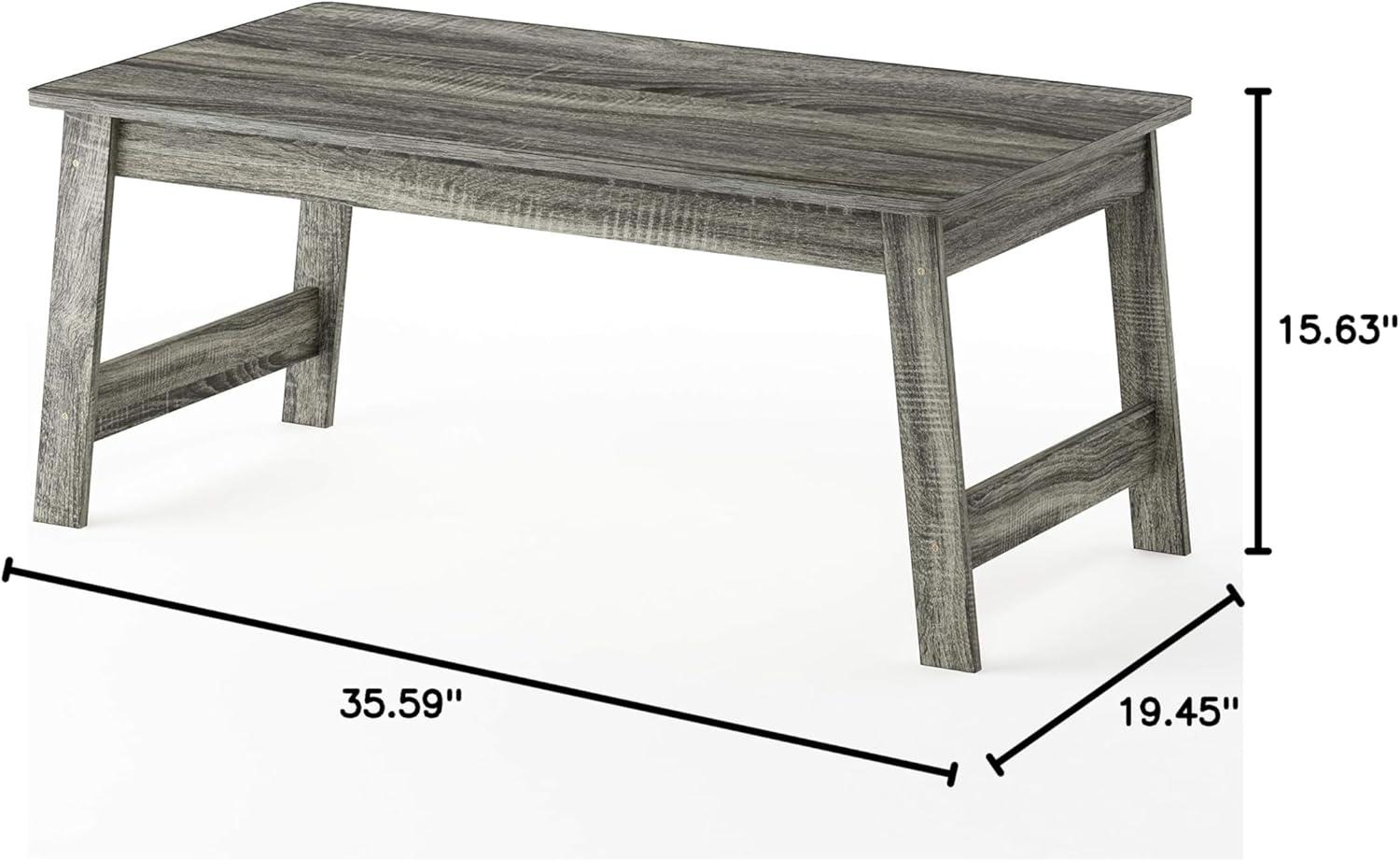 Furinno Beginning Coffee Table, French Oak Grey 18040GYW