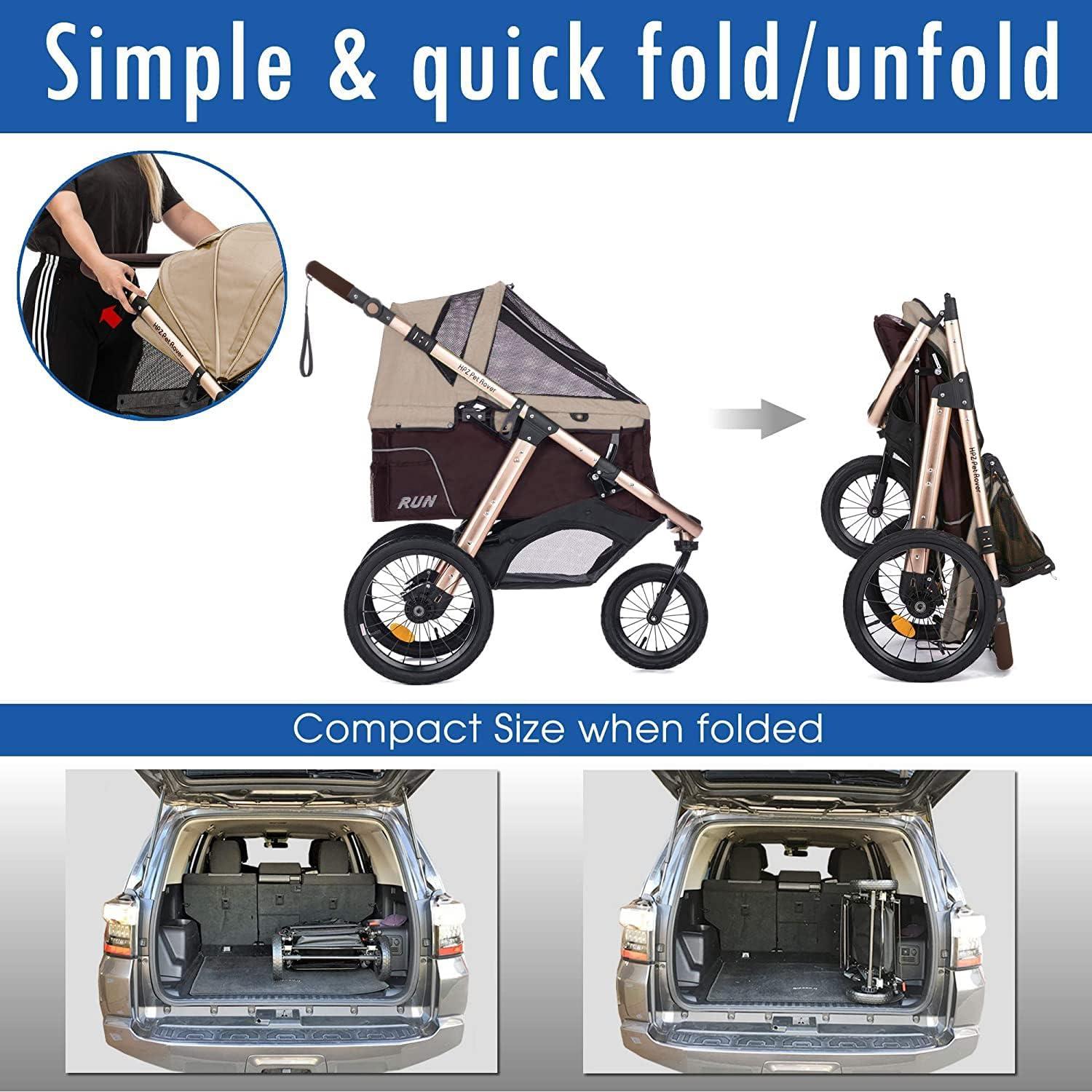 HPZ Pet Rover Run Foldable Pet Jogger Stroller