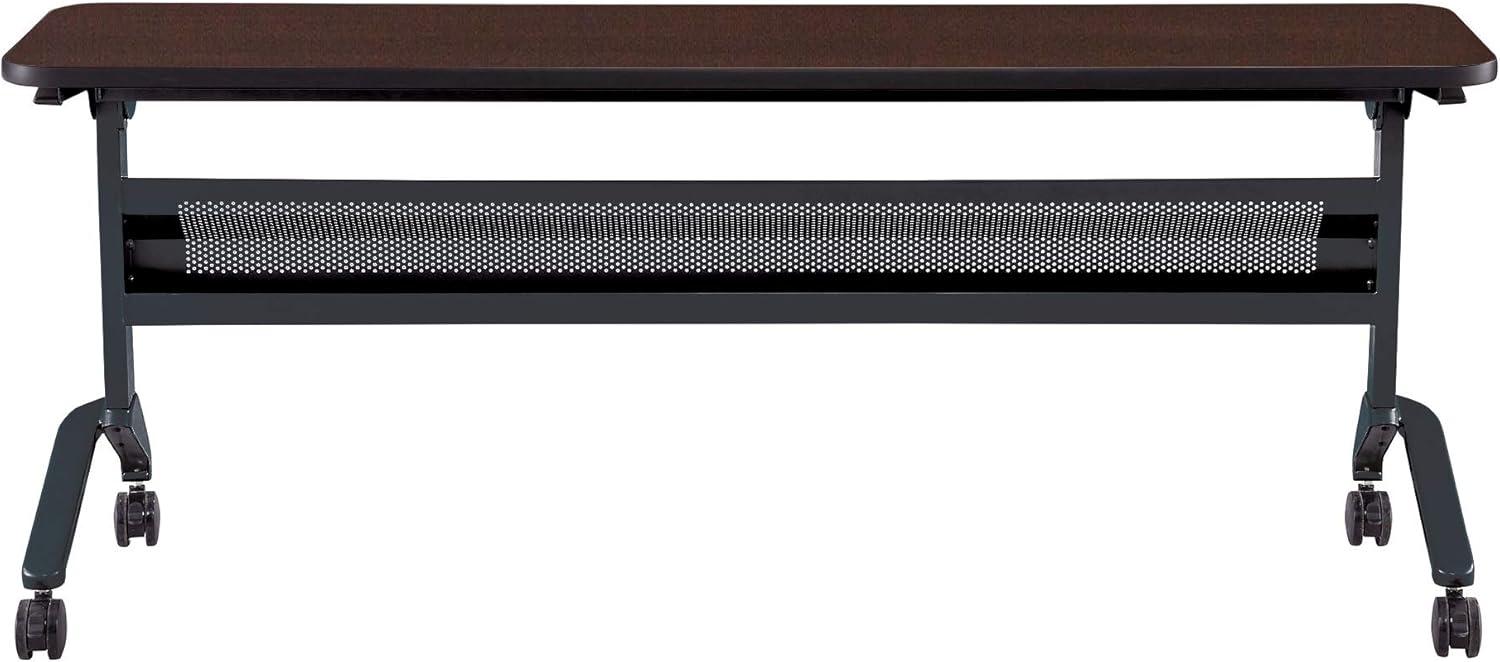 Flip-N-Go 72" Black and Silver Steel Training Table