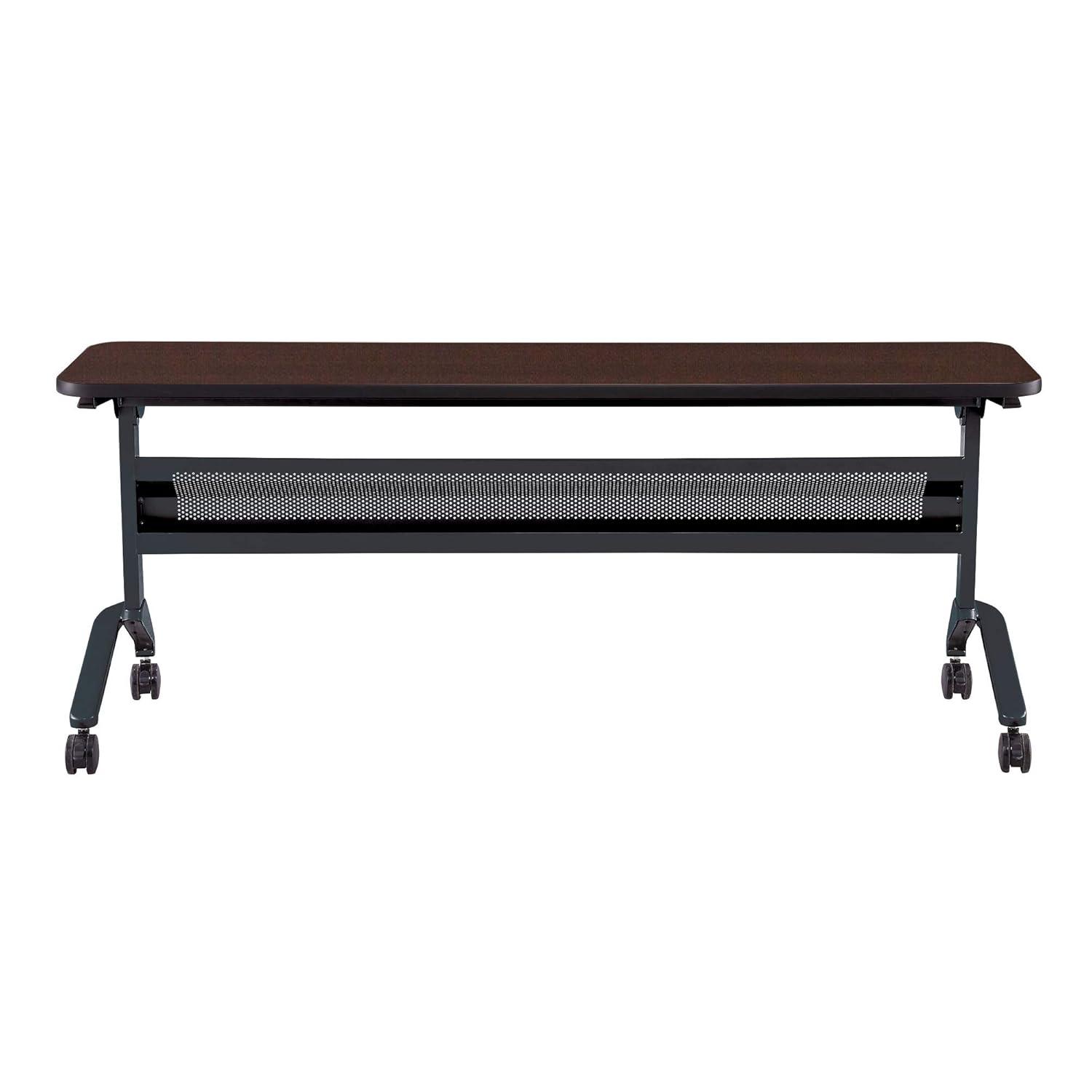 Flip-N-Go 72" Black and Silver Steel Training Table