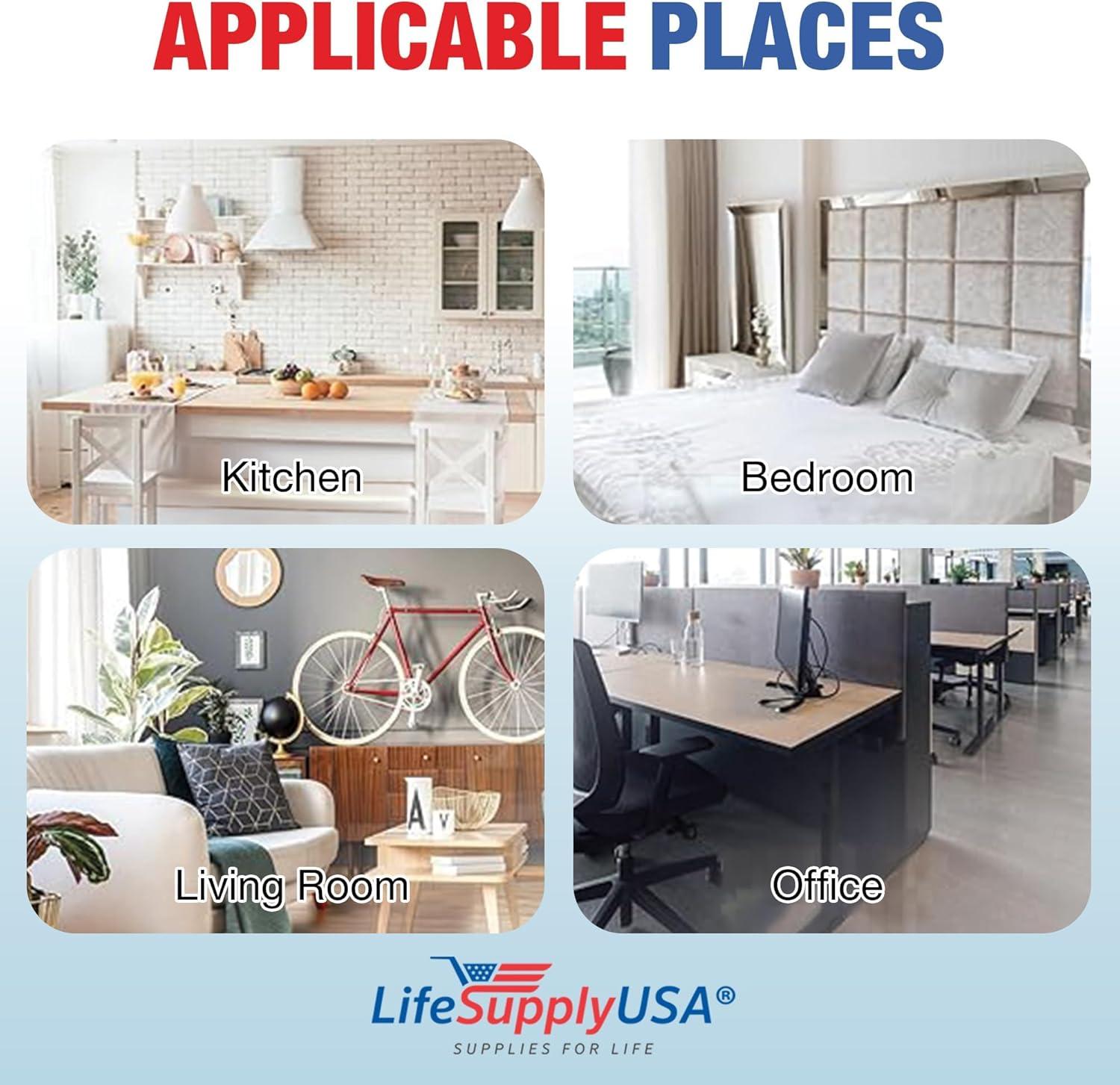 LifeSupplyUSA HEPA Filter: Compatible with HoMedics Air Purifier Filter Replacement AF-100FL, 100 CADR Models - Enhanced Air Quality, Easy Install, Efficient Particle Filtration, Long-Lasting