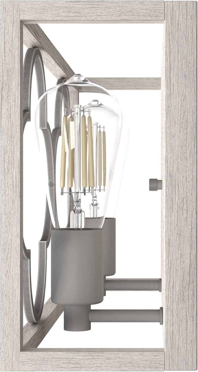 Hunter Fan Gablecrest 2 Light Flush Mount Bathroom Vanity Light Fixture