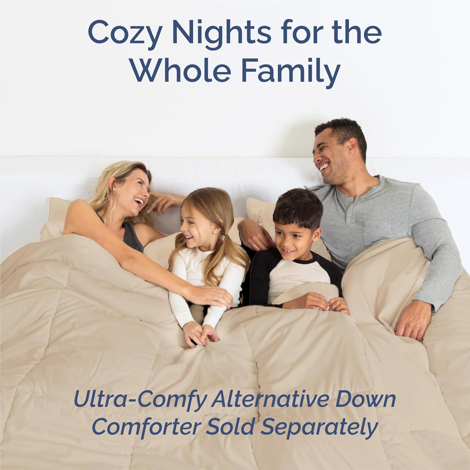 CGK Linens 6 Piece Soft & Cooling Solid Sheet Set - Wrinkle Free Luxury Bed Sheets