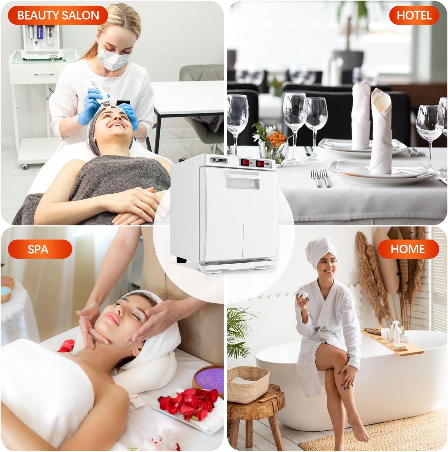 Towel Warmer Cabinet, 5L Hot Bath Towel Warmer Heating Use for Facial Spa, Hair Beauty, Salon Equipment and Home