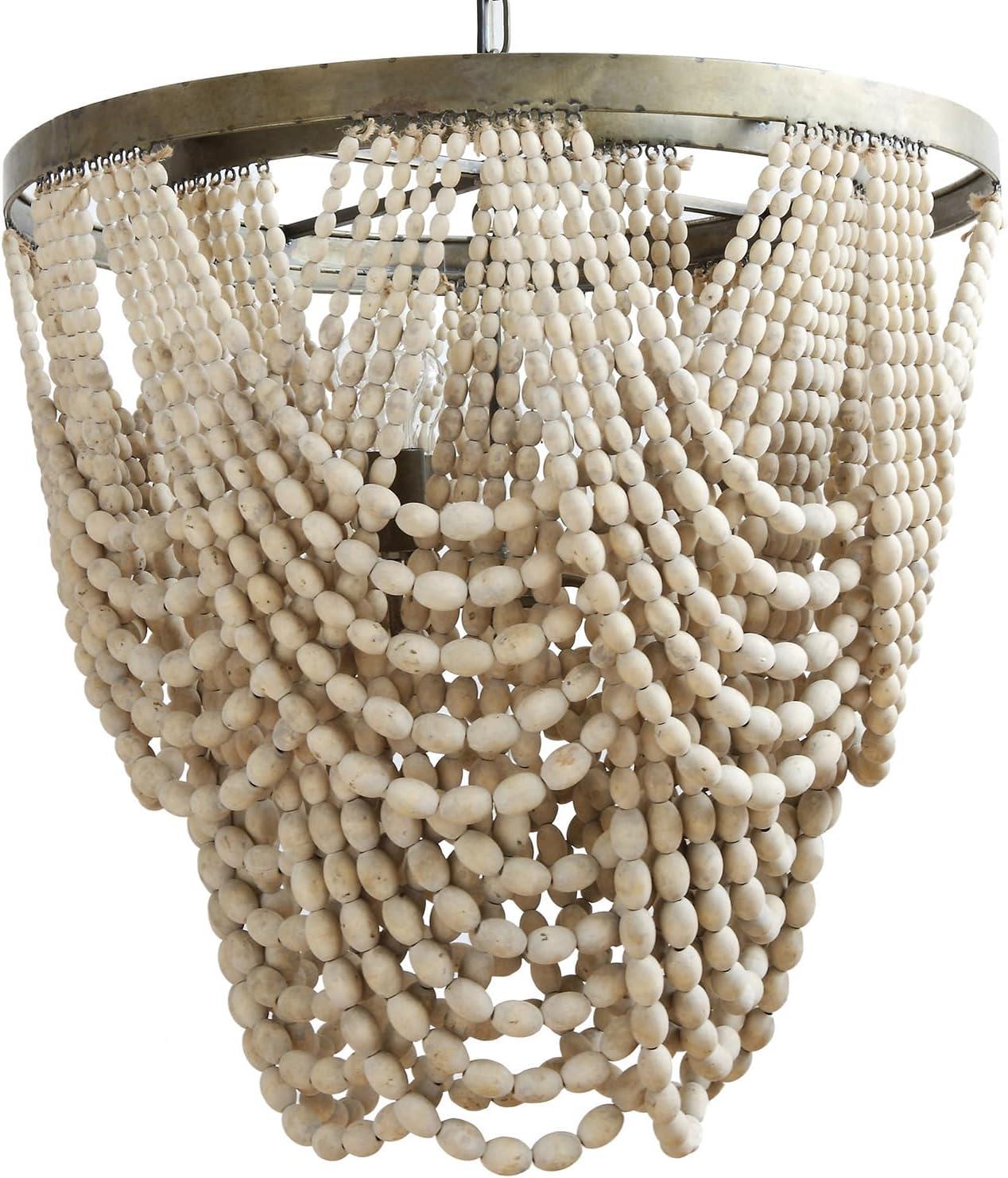 Storied Home Draped Wood Bead Chandelier