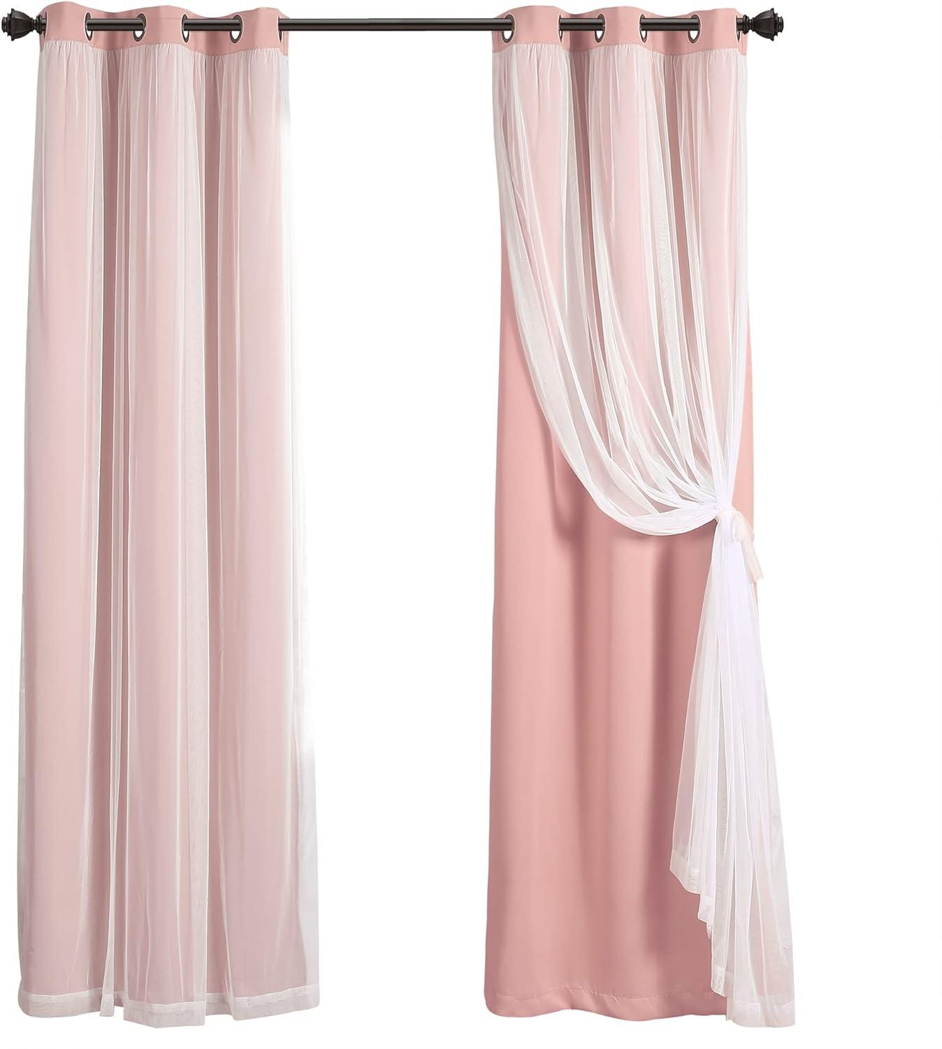 Lush Decor Polyester Blackout Curtain Pair (Set of 2)