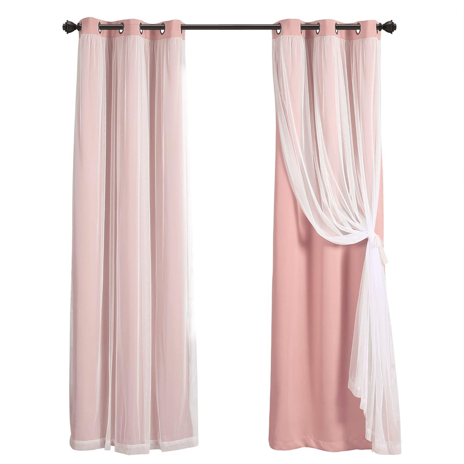Lush Decor Polyester Blackout Curtain Pair (Set of 2)