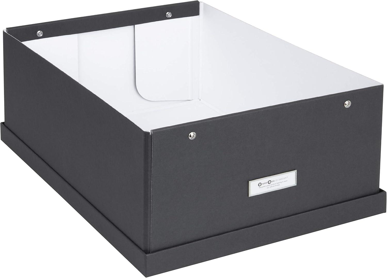Bigso Katrin Collapsible Storage Box with Labelframe - Simple Assembly without Tools