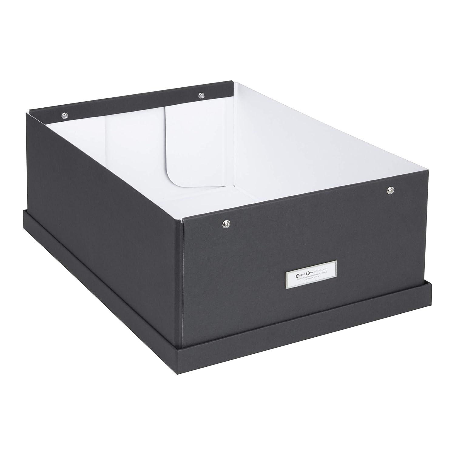 Bigso Katrin Collapsible Storage Box with Labelframe - Simple Assembly without Tools