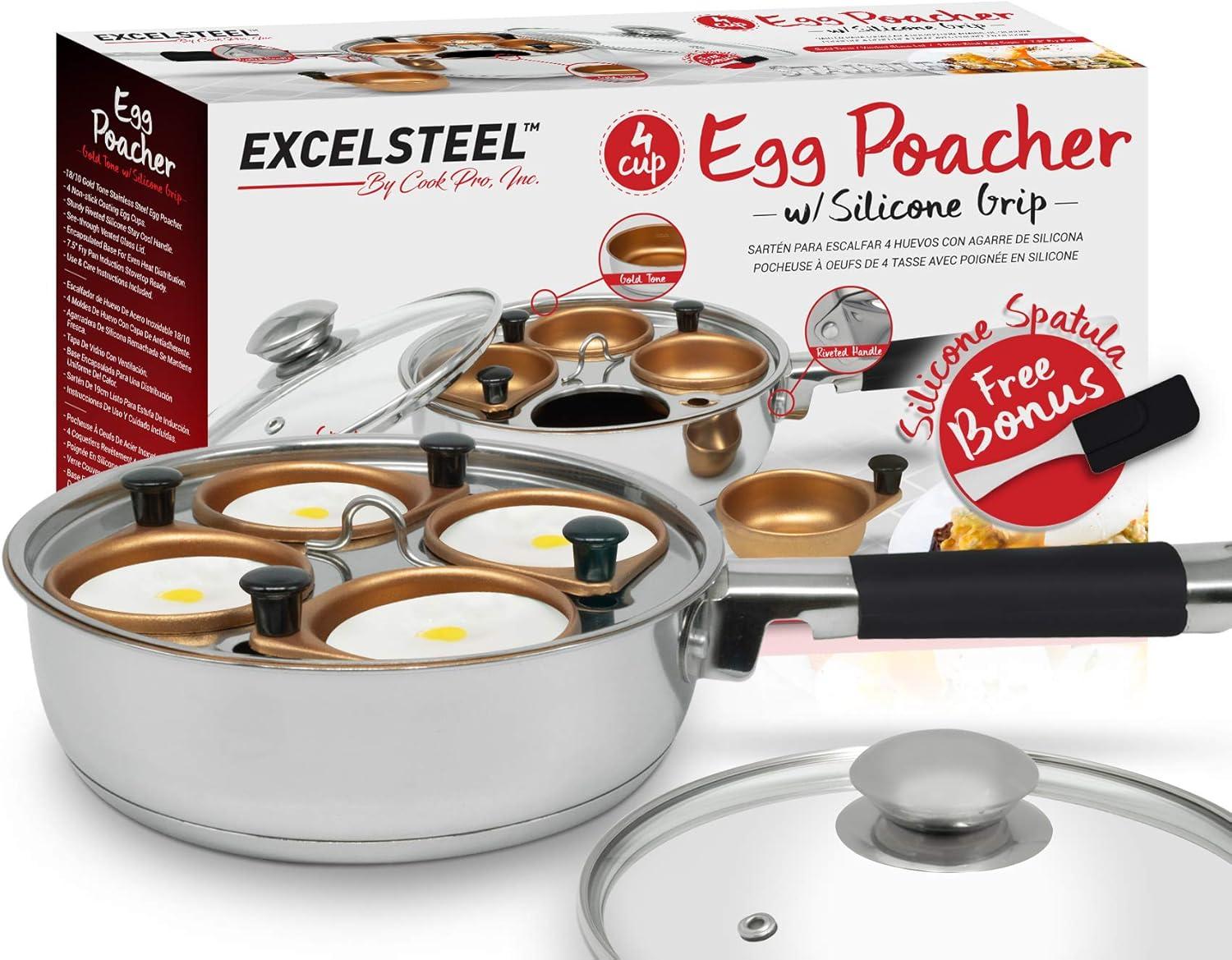 Cook Pro Cook Pro Non Stick Stainless Steel Egg Poacher