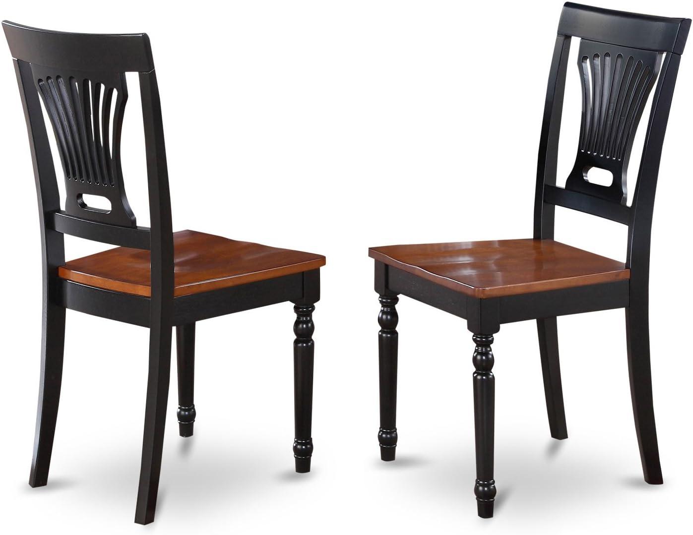 East West Furniture  Dining Set Contains a Rectangle Kitchen Table and Dining Chairs with a Bench (Chair Seat Type Options) NIAV6-BCH-LC 6