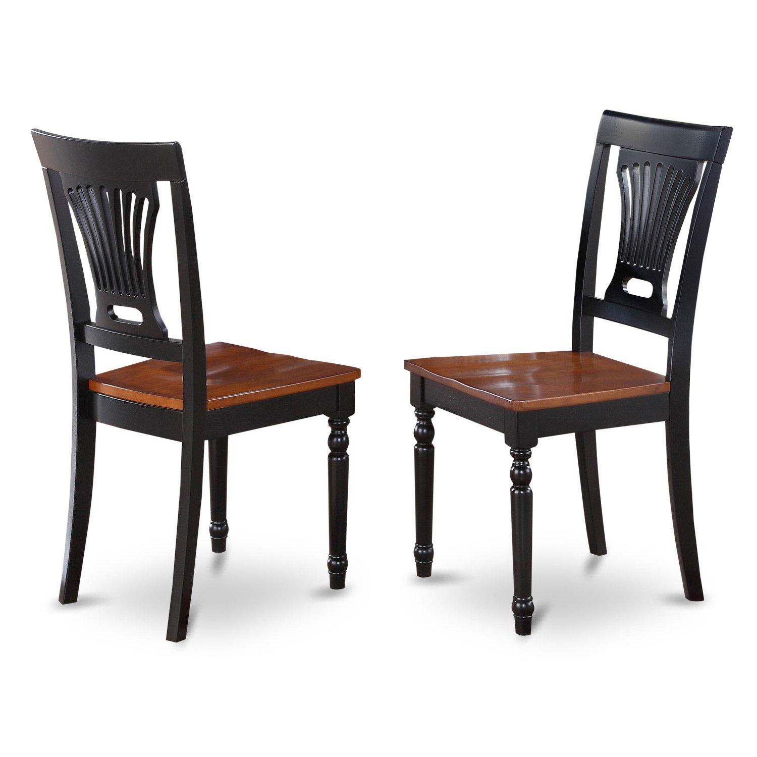 East West Furniture  Dining Set Contains a Rectangle Kitchen Table and Dining Chairs with a Bench (Chair Seat Type Options) NIAV6-BCH-LC 6