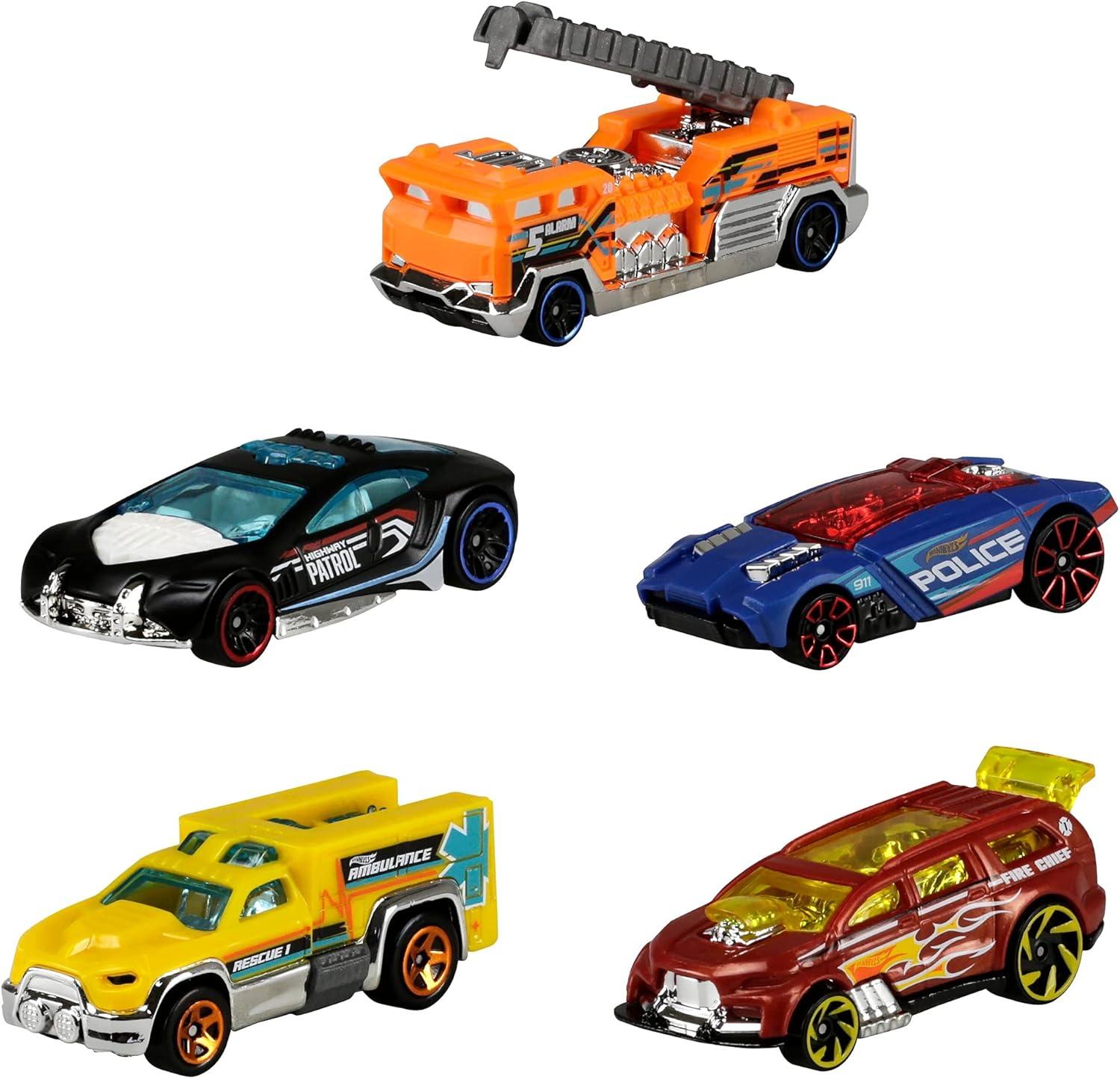 Hot Wheels Diecast  Cars -  5pk (Colors May Vary)