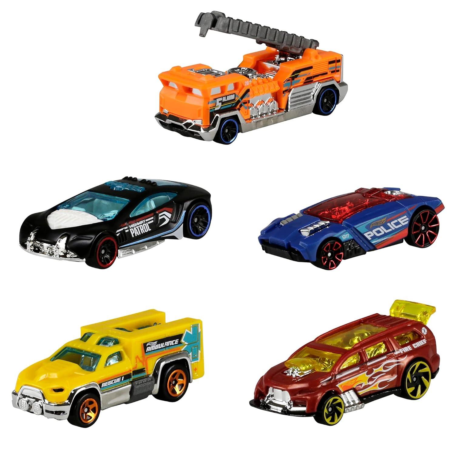 Hot Wheels Diecast  Cars -  5pk (Colors May Vary)