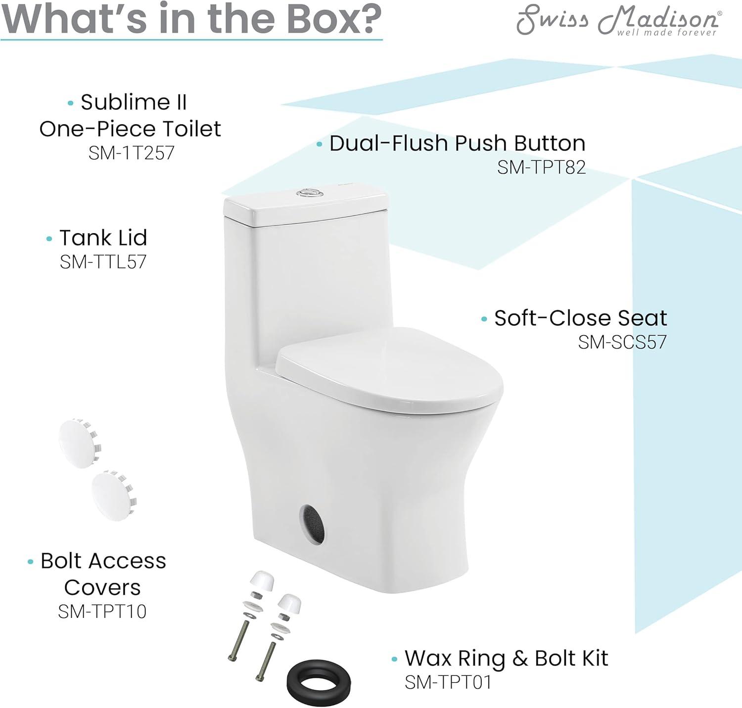 Sublime II One-Piece Round Toilet Dual-Flush 1.1/1.6 gpf