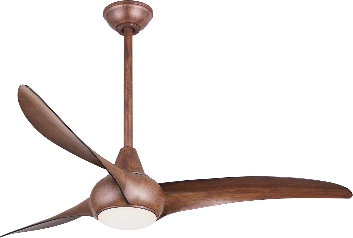 52" Wave 3 - Blade LED Propeller Ceiling Fan with Remote Control and Light Kit Included