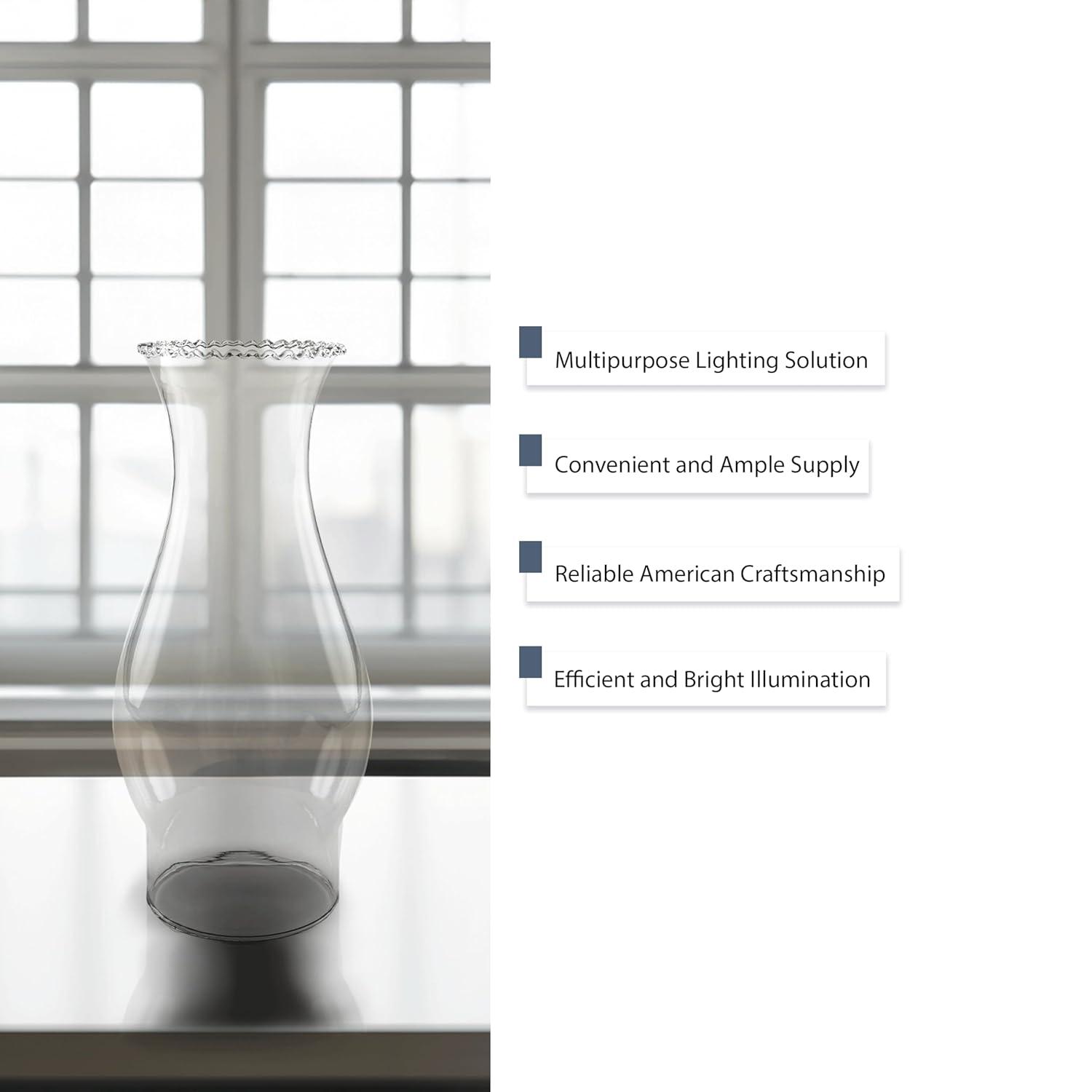 Light of Mine: 3" X 8.5" Crimp Top Oil Lamp Replacement Chimney (3" X 8 1/2")